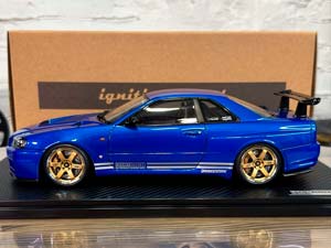 NISSAN SKYLINE 34GT-R (BNR34) BLUE METALLIC / НИССАН СКАЙЛАЙН 34GT R BNR34 СИНИЙ МЕТАЛЛИК — фото 8