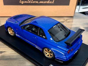 NISSAN SKYLINE 34GT-R (BNR34) BLUE METALLIC / НИССАН СКАЙЛАЙН 34GT R BNR34 СИНИЙ МЕТАЛЛИК — фото 10