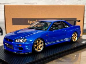 NISSAN SKYLINE 34GT-R (BNR34) BLUE METALLIC / НИССАН СКАЙЛАЙН 34GT R BNR34 СИНИЙ МЕТАЛЛИК