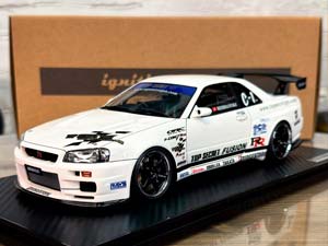 NISSAN SKYLINE 34GT-R (BNR34) WHITE / НИССАН СКАЙЛАЙН 34GT R BNR34 БЕЛЫЙ