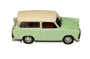 TRABANT 601 KOMBI 1965 PASTEL GREEN AND WHITE — фото 3