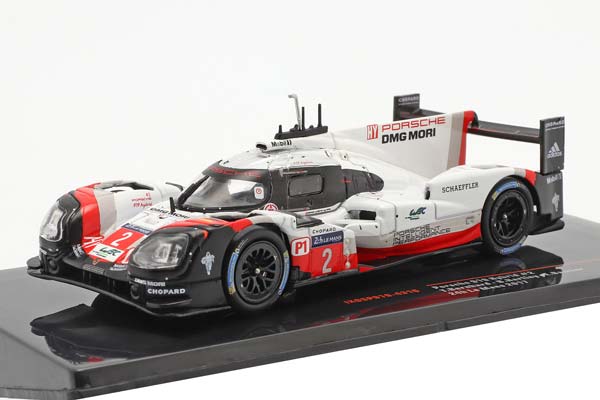 PORSCHE 919 HYBRID 2.0L TURBO V4 TEAM PORSCHE N2 WINNER 24H LE MANS 2017 T.BERNHARD - E.BAMBER - B.HARTLEY, WHITE/RED/BLACK