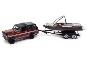 INTERNATIONAL SCOUT II 1979 БОРДОВЫЙ С ПРИЦЕПОМ И ЛОДКОЙ (ДЛИНА МОДЕЛИ 6-10 СМ) — фото 4