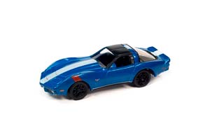 CHEVROLET CORVETTE (1979), DARK BLUE METALLIC (ДЛИНА МОДЕЛИ 6-10 СМ)