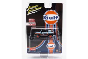 TOYOTA FJ CRUISER N11 GULF RACING (2007), LIGHT BLUE ORANGE (ДЛИНА МОДЕЛИ 6-10 СМ)
