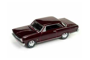 CHEVROLET NOVA 1965 ФИОЛЕТОВЫЙ (ДЛИНА МОДЕЛИ 6-10 СМ)