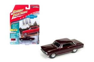 CHEVROLET NOVA 1965 ФИОЛЕТОВЫЙ (ДЛИНА МОДЕЛИ 6-10 СМ) — фото 2
