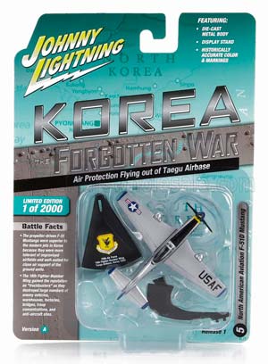 NORTH AMERICAN F51D MUSTANG MILITARY AIRPLANE 1945, SILVER BLACK