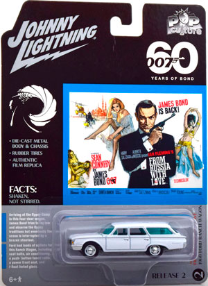 FORD RANCH WAGON FROM THE MOVIE 007 FROM RUSSIA WITH LOVE 1960 WHITE (ДЛИНА МОДЕЛИ 6-10 СМ)