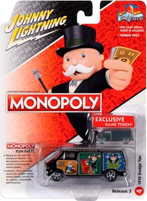 DODGE VAN 1976 MONOPOLY С ТОКЕНОМ ДЛЯ НАСТОЛЬНОЙ ИГРЫ (ДЛИНА МОДЕЛИ 6-10 СМ) — фото 2