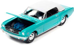 FORD MUSTANG 1965 БИРЮЗОВЫЙ С БЕЛЫМ ТЕНТОМ ИЗ ФИЛЬМА ДЖЕЙМС БОНД 007 THUNDERBALL (ДЛИНА МОДЕЛИ 6-10 СМ) — фото 3
