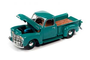 CHEVROLET 1950 STEP SIDE TRUCK GREEN / ШЕВРОЛЕ СТЕП САЙД 1950 ЗЕЛЕНЫЙ (ДЛИНА МОДЕЛИ 6-10 СМ) — фото 2