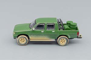 TOYOTA HILUX DIRTY (1993), GREEN (ДЛИНА МОДЕЛИ 6-10 СМ) — фото 3