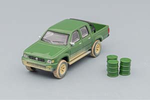 TOYOTA HILUX DIRTY (1993), GREEN (ДЛИНА МОДЕЛИ 6-10 СМ) — фото 6