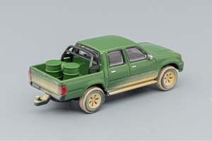 TOYOTA HILUX DIRTY (1993), GREEN (ДЛИНА МОДЕЛИ 6-10 СМ) — фото 2