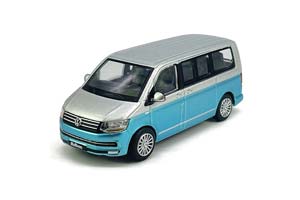 VW VOLKSWAGEN MULTIVAN T6 2015 SILVER/BLUE METALLIC (ДЛИНА МОДЕЛИ 6-10 СМ)