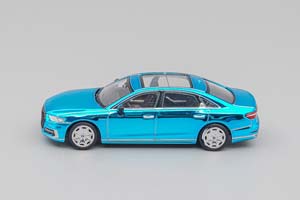 AUDI A8L 2021, BRILLIANT BLUE METALLIC (ДЛИНА МОДЕЛИ 6-10 СМ) — фото 5
