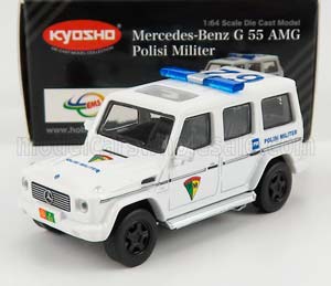 MERCEDES-BENZ G-CLASS G55 AMG POLISI 2018, WHITE (ДЛИНА МОДЕЛИ 6-10 СМ)