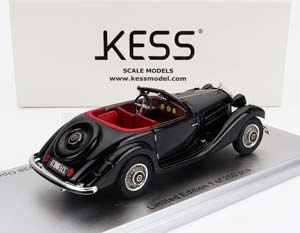 MERCEDES BENZ 320N W142 COMBINATION CABRIOLET 1938, BLACK — фото 2