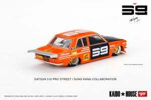 DATSUN 510 PRO STREET ORANGE KAIDO HOUSE / DATSUN 510 ОРАНЖЕВЫЙ (ДЛИНА МОДЕЛИ 6-10 СМ) — фото 2