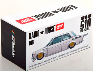 DATSUN 510 PRO STREET KAIDO HOUSE WHITEMETALLIC (ДЛИНА МОДЕЛИ 6-10 СМ) — фото 4