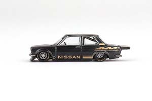 DATSUN 510 PRO STREET FULL CARBON V1 BLACK (ДЛИНА МОДЕЛИ 6-10 СМ) — фото 4