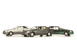 MERCEDES W140 600SEC C140 1993 GREEN METALLIC — фото 18