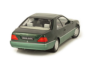 MERCEDES W140 600SEC C140 1993 GREEN METALLIC — фото 20