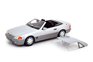MERCEDES W129 500 SL R129 CONVERTIBLE WITH HARDTOP 1993 SILVER LIMITED EDITION 1000 PCS — фото 3