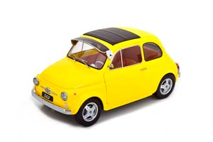 FIAT 500 F CUSTOM WITH REMOVABLE SOFTTOP 1968 YELLOW