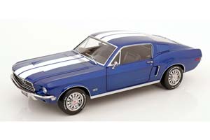 FORD MUSTANG GT FASTBACK 1968 BLUEMETALLIC WHITE