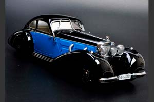 MERCEDES W24 540K AUTOBAHN COURIER 1938 BLUE / МЕРСЕДЕС АВТОБАН КУРЬЕР СИНЕ-ЧЕРНЫЙ — фото 5