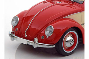 VW VOLKSWAGEN 1200 HEBMULLER CONVERTIBLE WITH REMOVABLE SOFTTOP 1949 RED CREME LIMITED EDITION 2000 PCS — фото 3