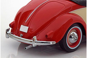 VW VOLKSWAGEN 1200 HEBMULLER CONVERTIBLE WITH REMOVABLE SOFTTOP 1949 RED CREME LIMITED EDITION 2000 PCS — фото 4