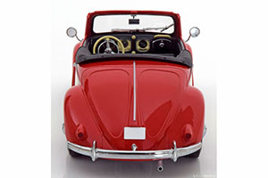 VW VOLKSWAGEN 1200 HEBMULLER CONVERTIBLE WITH REMOVABLE SOFTTOP 1949 RED CREME LIMITED EDITION 2000 PCS — фото 8