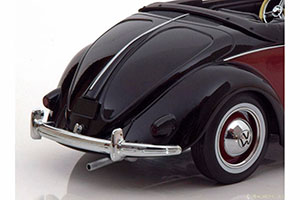 VW VOLKSWAGEN 1200 HEBMULLER CONVERTIBLE WITH REMOVABLE SOFTTOP 1949 BLACK DARKRED LIMITED EDITION 1000 PCS — фото 4