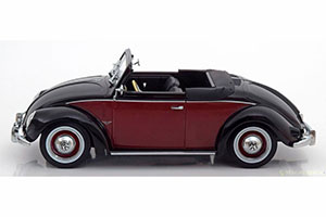 VW VOLKSWAGEN 1200 HEBMULLER CONVERTIBLE WITH REMOVABLE SOFTTOP 1949 BLACK DARKRED LIMITED EDITION 1000 PCS — фото 5