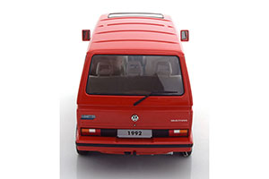 VW VOLKSWAGEN T3 MULTIVAN MINIBUS 1992 RED METALLIC LIMITED EDITION 1250 PCS — фото 4