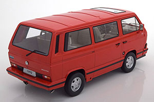 VW VOLKSWAGEN T3 MULTIVAN MINIBUS 1992 RED METALLIC LIMITED EDITION 1250 PCS — фото 2