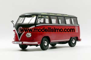VW VOLKSWAGEN BULLI T1 SAMBA 1962 RED BLACK LIMITED EDITION 1500 PCS — фото 10