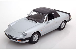ALFA ROMEO SPIDER 3 SERIE 2 WITH REMOVABLE SOFTTOP 1986 SILVER LIMITED EDITION 500 PCS — фото 3