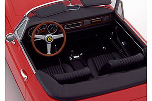 FERRARI 275 GTS PININFARINA SPYDER WITH SPOKE RIMS 1964 RED LIMITED EDITION 1000 PCS — фото 3
