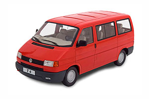 VW VOLKSWAGEN BUS T4 CARAVELLE 1992 RED LIMITED EDITION 750 PCS
