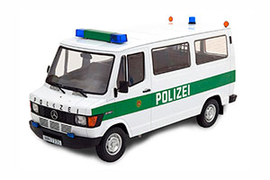 MERCEDES 208 D POLICE BUS 1988 WHITE GREEN LIMITED EDITION 500 PCS