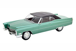 CADILLAC DEVILLE WITH SOFTTOP 1967 LIGHTGREEN-METALLIC BLACK LIMITED EDITION 500 PCS