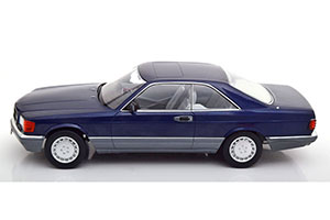 MERCEDES W126 560 SEC C126 1985 BLUE METALLIC LIMITED EDITION 1000 PCS. — фото 3