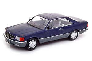 MERCEDES W126 560 SEC C126 1985 BLUE METALLIC LIMITED EDITION 1000 PCS.