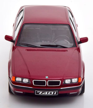 BMW 740I E38 1 SERIES 1994 DARK-RED METALLIC — фото 4