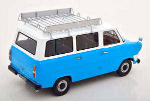 FORD TRANSIT MK1 BUS WITH ROOF RACK 1965 LIGHTBLUE WHITE — фото 2