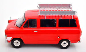 FORD TRANSIT MK1 BUS WITH ROOF RACK 1965 RED — фото 3